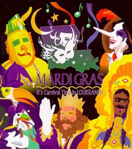 It's Mardi Gras time in Louisiana!