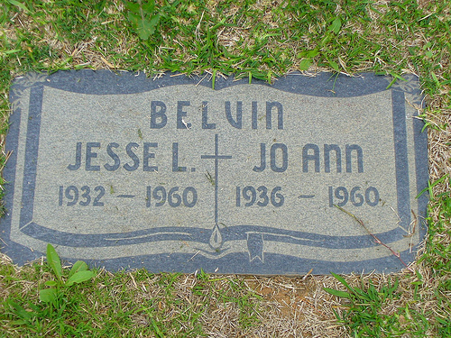 Grave of Jesse and Jo Ann Belvin