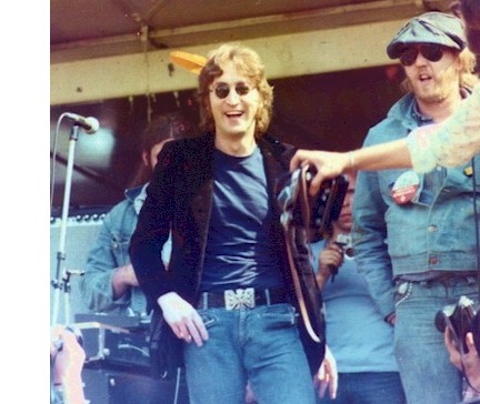 John Lennon with Harry Nilsson