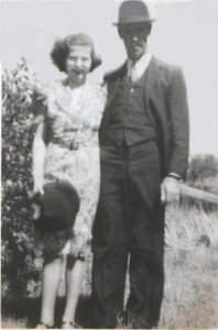 Albert and Thelma Horner Taylor on Wedding Day