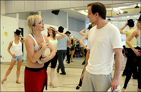 Michael Gruber and Nikki Snelson as Zach and Cassie in the National Tour of ''A Chorus Line''