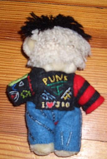 Puff - the bottom says I *heart* J. KO. Didn't take very well