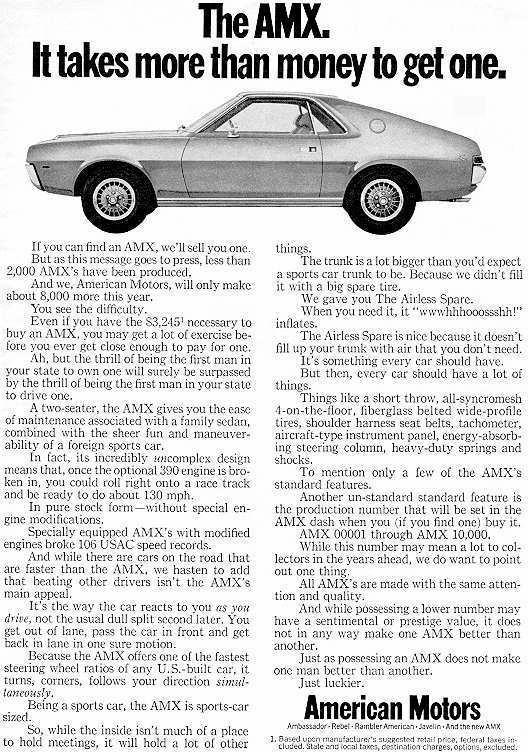 1968 AMX Ad