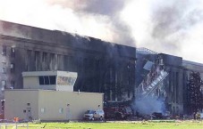 The west side of Pentagon destroyed
