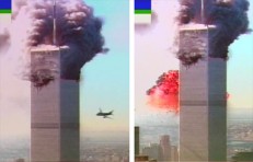 The destruction of the twin towers of World Trade Center