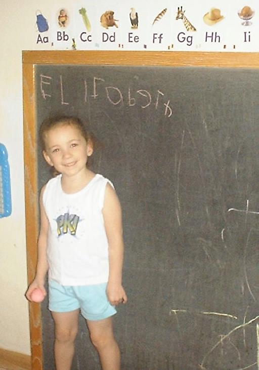 Elizabeth Grace wrote her name!! Sept 18, '03