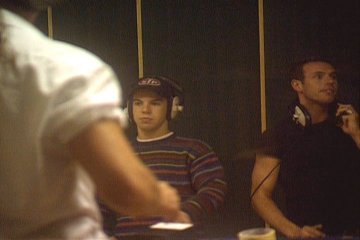 Jacob and Jason taking a break