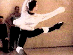 Jacob dancing from behind