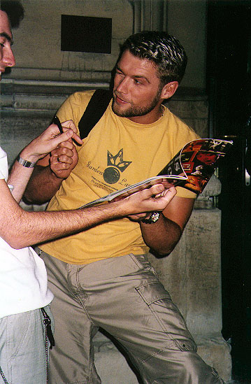 I think he's winking or something