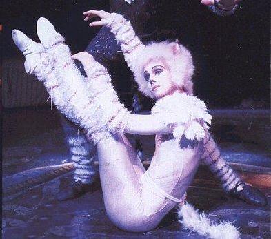 Phyllida as Victoria in a liver performance