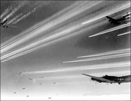 B-17's at altitude