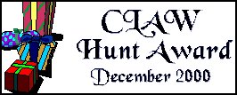 Hunt Award 12/00