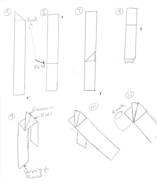 origami sundial figure 2
