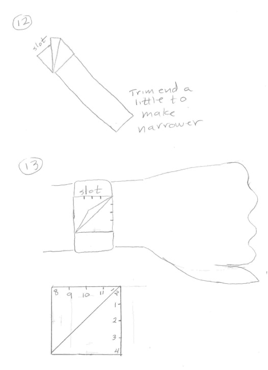 origami sundial figure 3