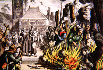 The burning of Salem witches. Click here for more information.