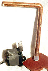 copper pipes, pump and tubing