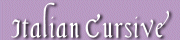 Italian Cursive