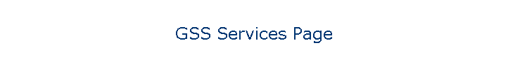 GSS Services Page