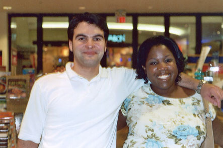 Robert and our surprise visitor, Ella!