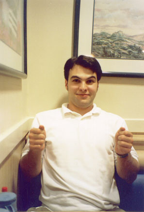 Robert drives his imaginary cool car