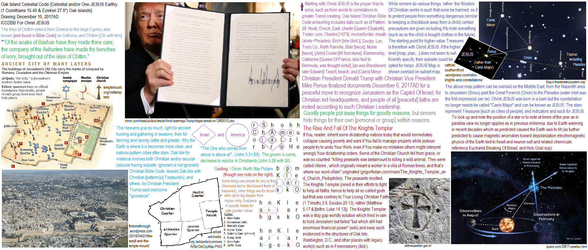www.angelfire.com/nb/scinc/TrumpOakIsland.html Christian President Trump Conquers The World, and the Oak Island Treasures! How to look for treasure for free. The best way to unravel clues, whether searching for lost children, buried treasures, or lost nations. How the Will Of God in the Holy Spirit in Christ JESUS serves to help all in Christianity. The world's biggest treasure on Earth revealed. How Christian Bible Code, GodMath, and constellation ley lines create Good Treasure hunting values and greater safe outer space travel light years into the future to distant stars via Christ JESUS. Christian Code cluster etauma, Eta UMa Alkaid Star at the end of the tail of The Great Bear, Ursa Major, the Big Dipper handle far end Star counter point to Ursa's Polaris North Star above the Christian Code of Lagina Brothers of Oak Isle. Movies: The Associate starring Whoopi Goldberg as character Laurel Ayres, Cool Hand Luke, Wall Street, and The Secret of My Success. ICCDBB Robert Ross Benchoff Internet Church For JESUS Christ
