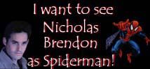 Nicholas
            Brendon as Spiderman campaign!