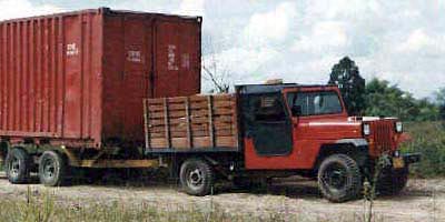 CJ-3B stake-bed truck