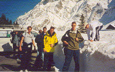 Having fun in the snow