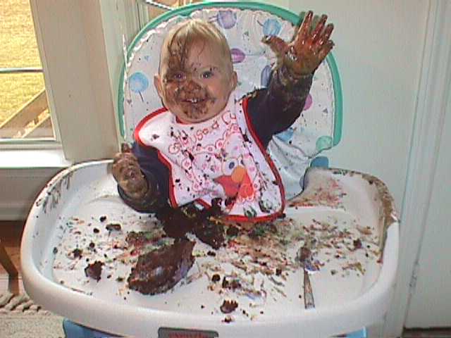 Worlds messiest baby