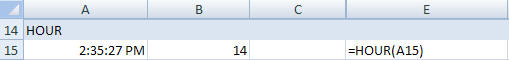 Hour Function