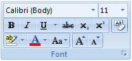 Font group 800