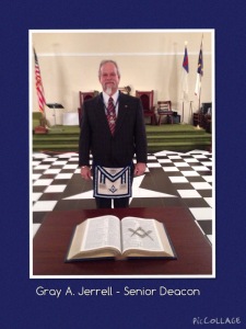 Gray Jarrell, Senior Deacon, 2015