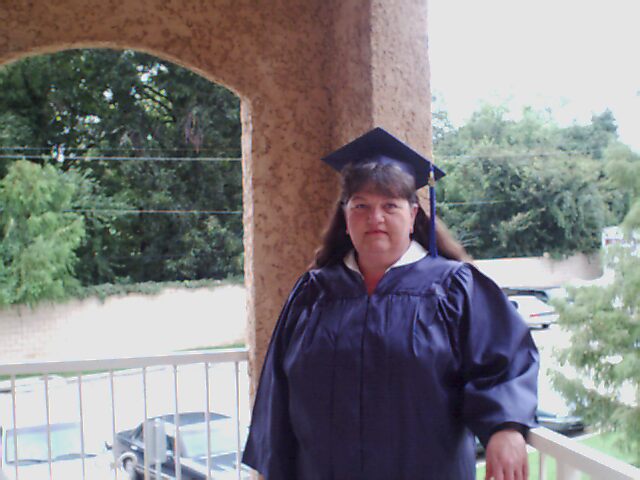 My wonderful lady ready for graduation!
