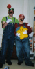 Mario (Sam) and Luigi (me)