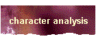 character analysis