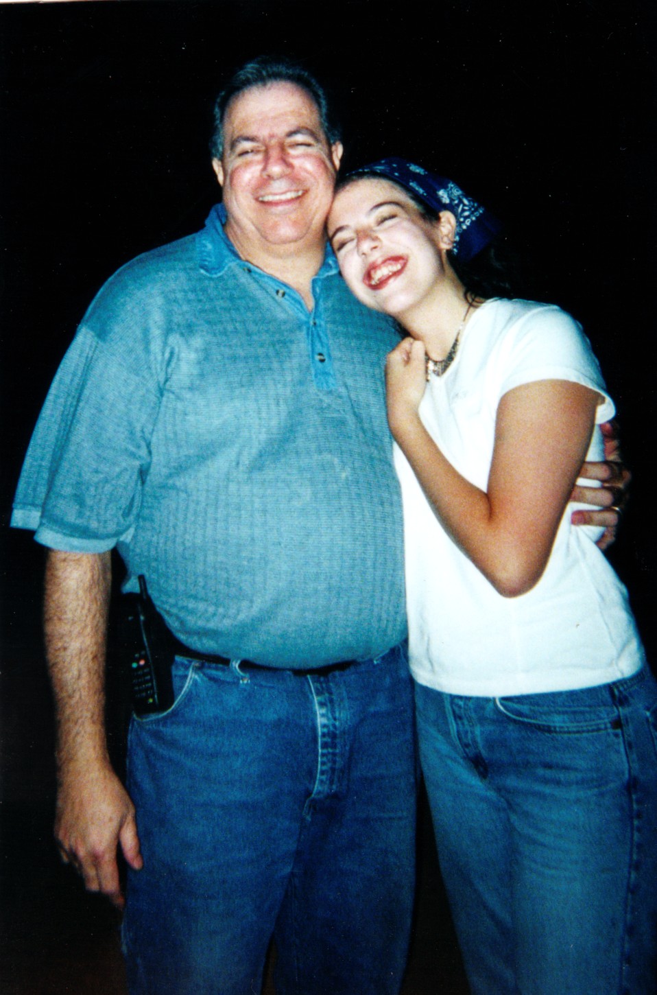 Daddy and me at my 16th birthday party