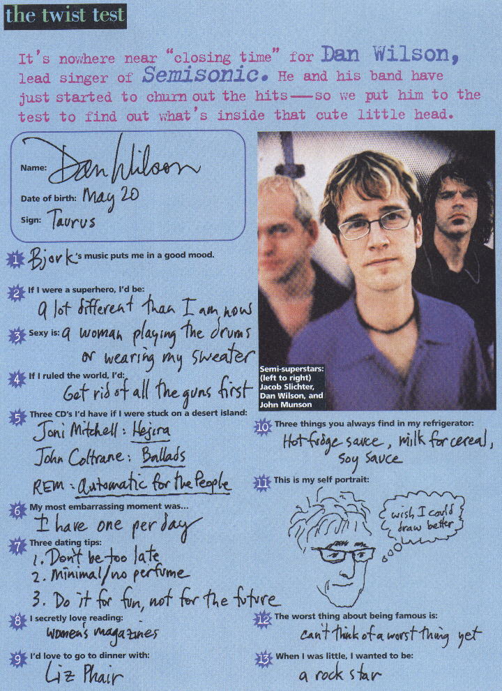 The Twist Test - Dan Wilson