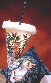 Decoratieve lamp met kussen