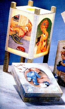 Kinderlamp en bolvenster-bewaardoos