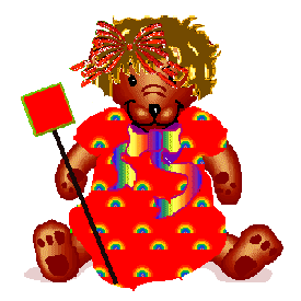 You can get a bear of your own at Rainbow Rick's