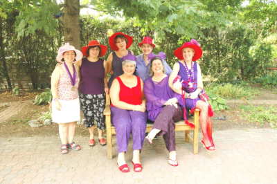 Lovely Linda of the Commands' backyard