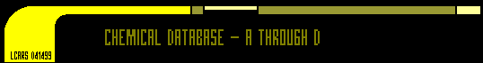 Chemical Listings -- A through D