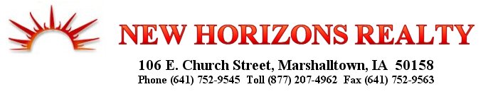 New Horizons Realty 106 E Church St (641) 752-9545