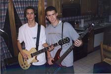 That's me, the one messing 	with Tim's bass