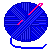 ball of blue yarn