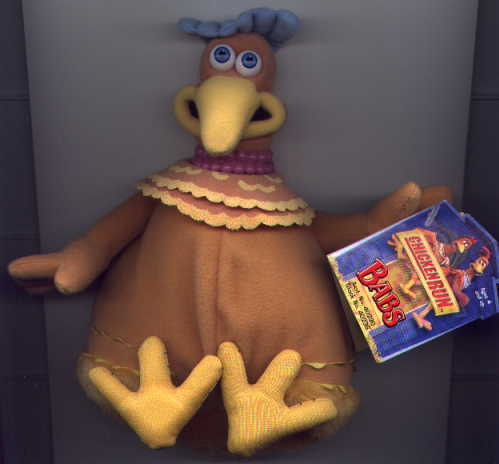 Babs, plush hen toy
