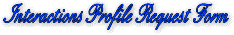 personal profile request form