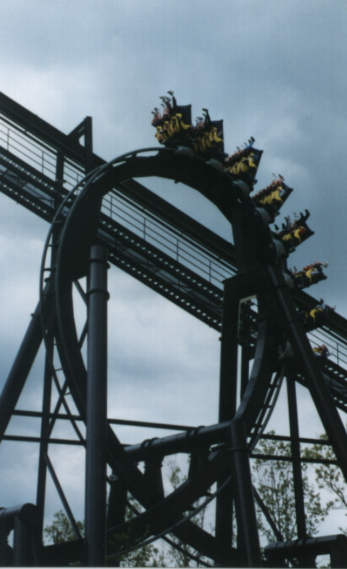 Though this loop may not look so terrifying, it packs a lot of g's for a coaster of this size