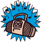 Yes, a boombox.  What does it look like?