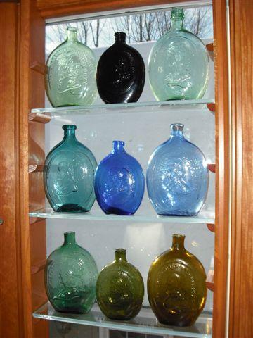Dyottville Glass Works flasks
